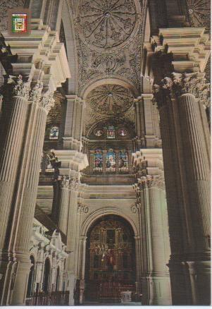 Postal E03453: interior Catedral, Málaga