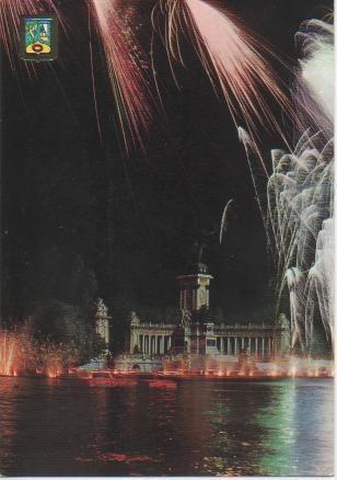 Postal E03458: Fuego Artificiales, Estanque del Retiro, Madrid