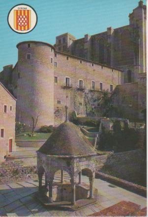 Postal E03500: Cúpula Baños Arabes y Paseo Arqueologico, Gerona