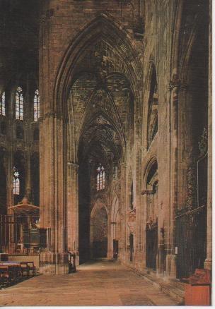 Postal E03502: El deambulatori absidal, Catedral de Girona