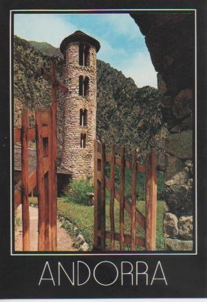 Postal E03506: Esgèsia Romanica-Santa Coloma, Valls D'Andorra