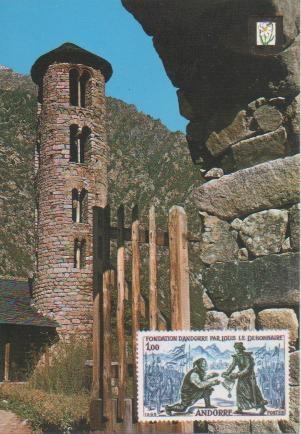 Postal E03508: El Mil.lenari. Campanar romànic-Santa Coloma, Valls D'Andorra