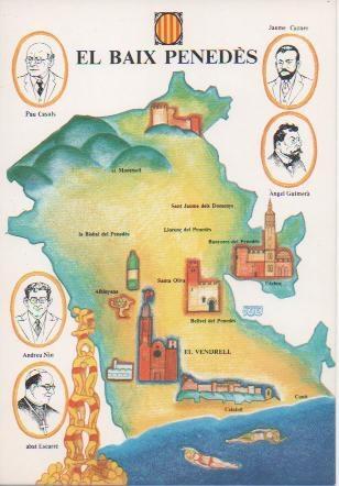 Postal E03489: Comarca El Baix Penedès