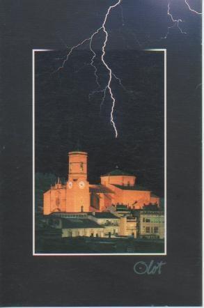 Postal E03492: Sant Esteve en una nit de llamps i trons, Olot