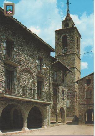 Postal E03392: Plaça Major-Bellver de Cerdanya, Lleida