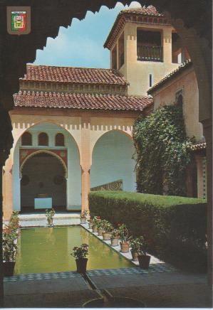 Postal E03373: Alacazaba. Estanque del Palacio, Málaga