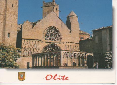 Postal E03611: Iglesia Sta. María La Real y Claustros-Olite, Navarra