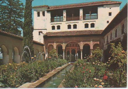 Postal E03605: Patio de la Alberca,Generalife, Granada