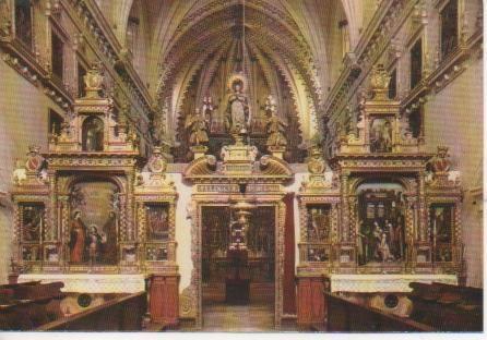 Postal E03594: Frontispicio del coro de los Hermanos-Cartuja de Miraflores.Burgos
