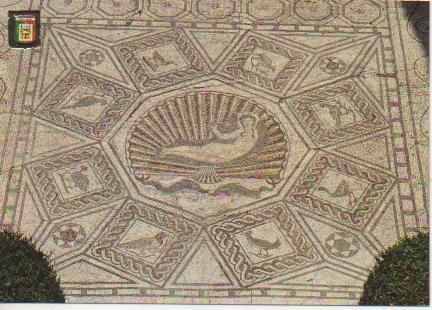 Postal E03621: Nacimiento de Venus-Mosaico Romano. S II, Málaga