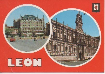 Postal E03642:  Casa de Botines y Hostal de San Marcos, León