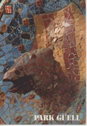 Postal E03514: Detalle del Parc Güell, Barcelona