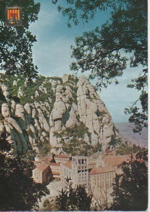 Postal E03524: Vista del Monasterio desde Fray Garí, Montserrat