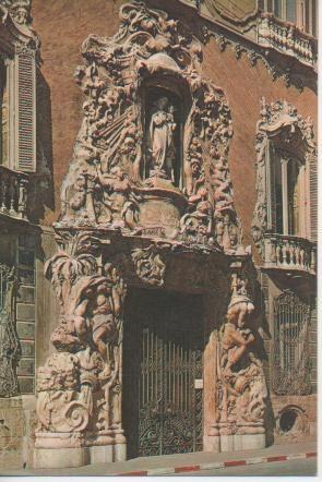 Postal E03553: Palacio del Marqués de Dos Aguas y Museo de la Cerámica, Valencia