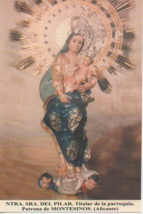 Postal E03112: Ntra. Sra. Del Pilar. Titular de la Parroquia Patrona de Montesinos (Alicante)