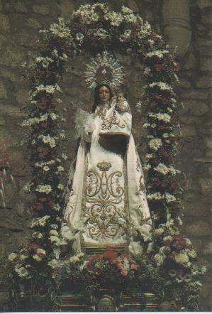 Postal E03147: Virgen de la Peña Sacra, Manzanares el Real, Madrid