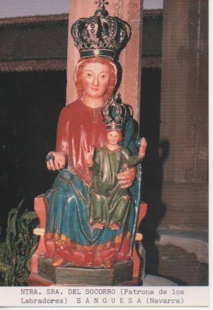 Postal E03148: Ntra.Sra. Del Socorro (Patrona de los Labradores) Sanguesa, Navarra