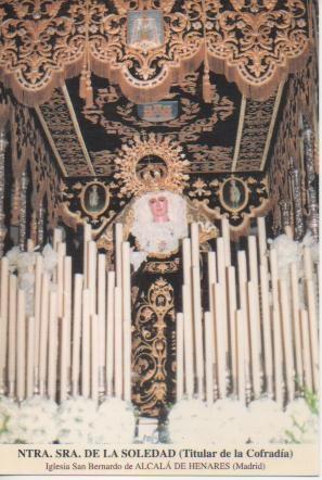 Postal E03140: Ntra.Sra. De la Soledad (Titular de la Cofradía) Iglesia San Bernardo de Alcalá de Henares.Madrid
