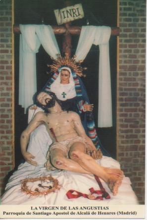 Postal E03131: La Virgen de las Angustias Parroquia de Santiago de Alcalá de Henares. Madrid