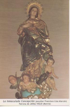 Postal E03332: La Inmucalada concepción (escultor Francisco Liza Alarcón) Patrona Javalí Viejo, Murcia