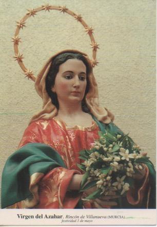 Postal E03326: Virgen del Azahar. Rincón de Villanueva, Murcia