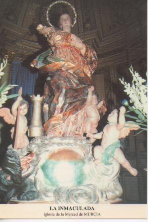 Postal E03303: La Inmaculada. Iglesia de la Merced de Murcia