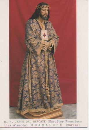 Postal E03316: N.P. Jesús del Rescate (Escultor Francisco Liza Alarcón) Guadalupe, Murcia