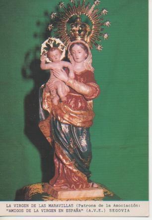 Postal E03359: La Virgen de las Maravillas (/Patrona de la Asociación; "Amigos de la Virgen en España" (A.V. E.), Segovia