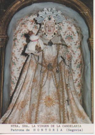 Postal E03364: Ntra. Sra. La Virgen de la Candelaria. Patrona de Hontoria, Segovia