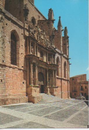 Postal E03369: Esgésia i façana de Santa Maria (s.XIV)nMontblanc