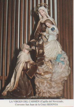 Postal E03348: La Virgen del Carmen (Capilla del Noviciado, Convento San Juan de la Cruz), Segovia