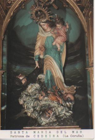 Postal E03253: Santa Maria del Mar. Patrona de Cederia, La Coruña