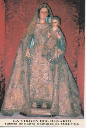 Postal E03260: La Virgen del Rosario. Iglesia de Santo Domingo de Orense