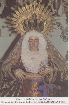 Postal E03236: Nuestra Señora de los Dolores.Parroquia de Ntra.Sra. De los Doce Apóstoles. La Redondela.Huelva