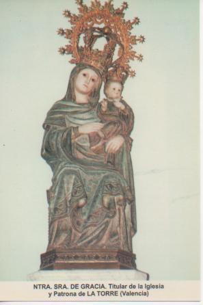 Postal E03290: Ntra. Sra. De Gracia. Titular dela iglesia y Patrona de La Torre, Valencia