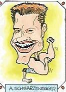 CROMO CARICATURAS 22 numero 045: ARNOLD SCHWARZENEGGER