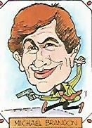 CROMO CARICATURAS 22 numero 050: MICHAEL BRANDON