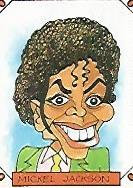 CROMO CARICATURAS 22 numero 057: MICHAEL JACKSON