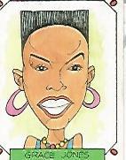 CROMO CARICATURAS 22 numero 099:  GRACE JONES