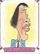 CROMO CARICATURAS 22 numero 153: DAVID CARRADINE