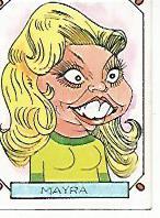 CROMO CARICATURAS 22 numero 196: MAYRA GOMEZ KEMP