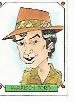 CROMO CARICATURAS 22 numero 183 HARRISON FORD