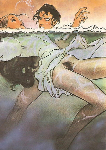 Postal MILO MANARA - Il piacere di essere numerada atras a lapiz numero 07