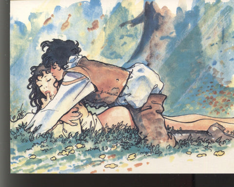 Postal MILO MANARA - Il piacere di essere, numerada atras a lapiz numero 14 