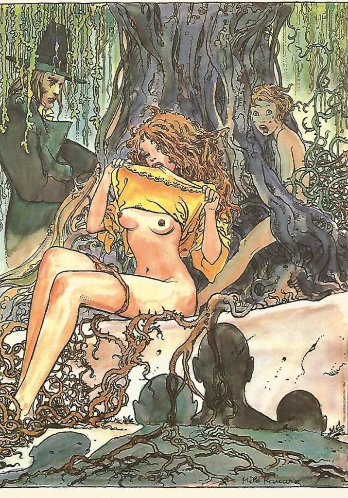 Postal MILO MANARA - Il piacere di essere numerada atras a lapiz numero 12