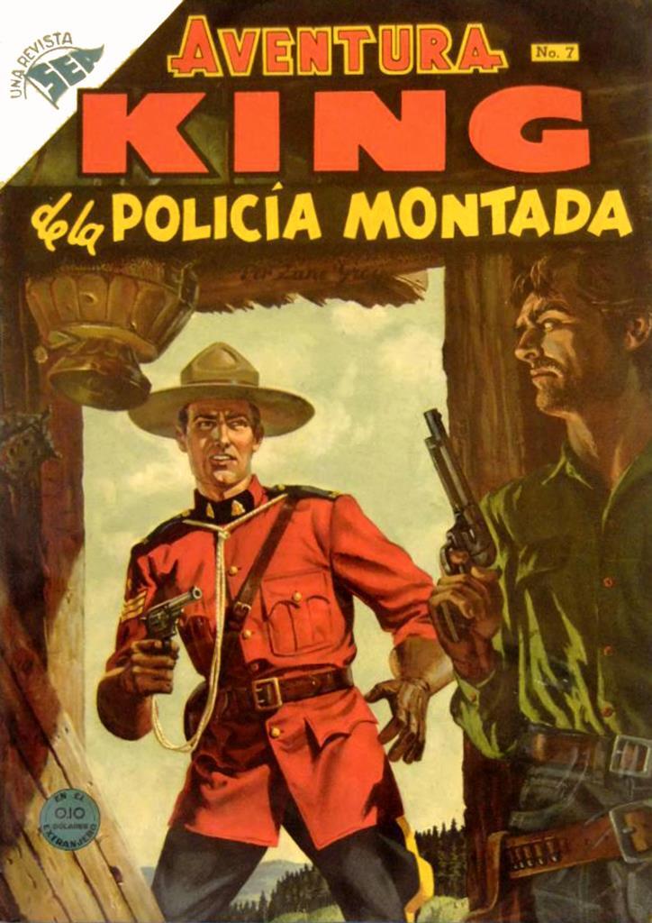 Poster DIN 4 numero 0633: Novaro: Aventura cubierta numero 07: King de la Policia Montada