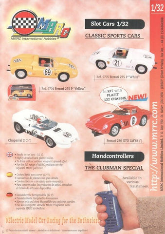 Folleto publicidad: Classic sport cars 1/32 (MRRC Internacional Hobbies )