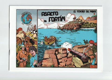 Facsimil: Aventureros del Mundo numero 4: El Tesoro del pirata: Asalto al fortin