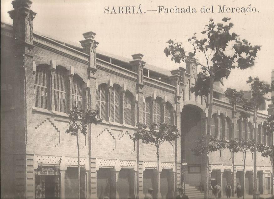 LAMINA 26354: Fachada del Mercado de Sarria, Barcelona