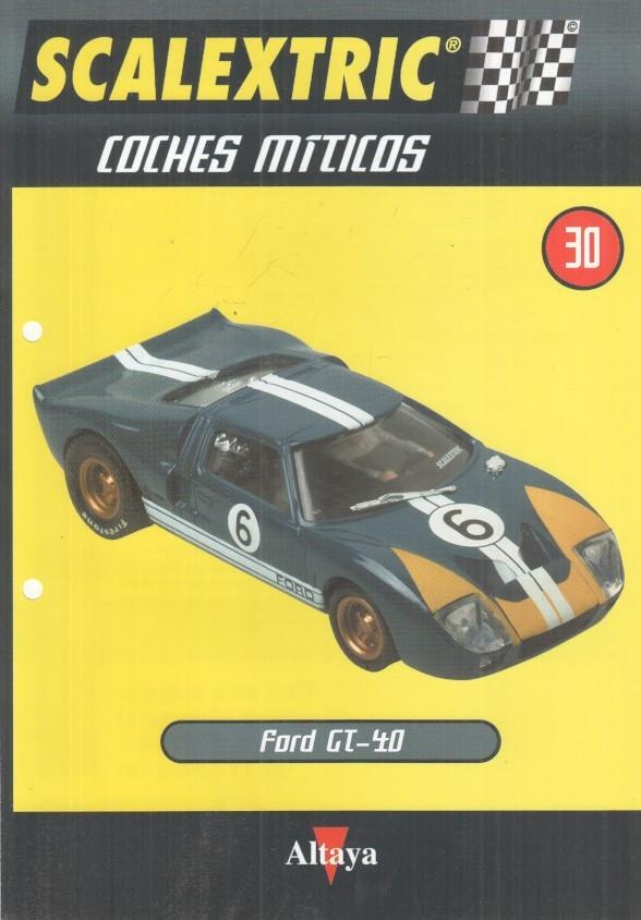 Lamina numerada 30: Scalextric Coches Miticos (Altaya)